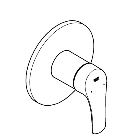 Смеситель однорычажный для душа Grohe Eurosmart New 24042 003 (24042003) хром